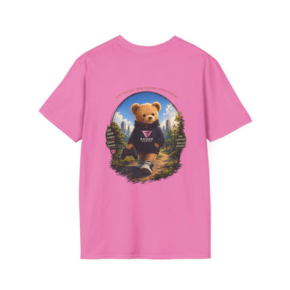 Adult Bear Tee Pink