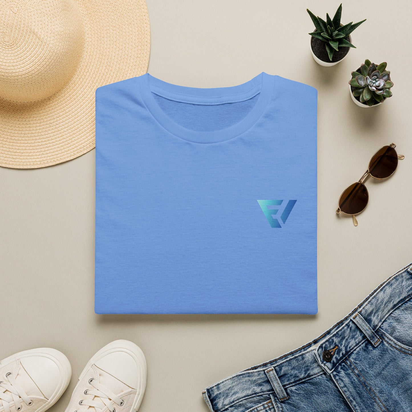 Adult Bear Tee Blue